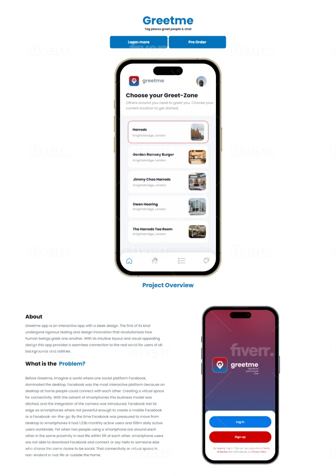 ios app website design 1